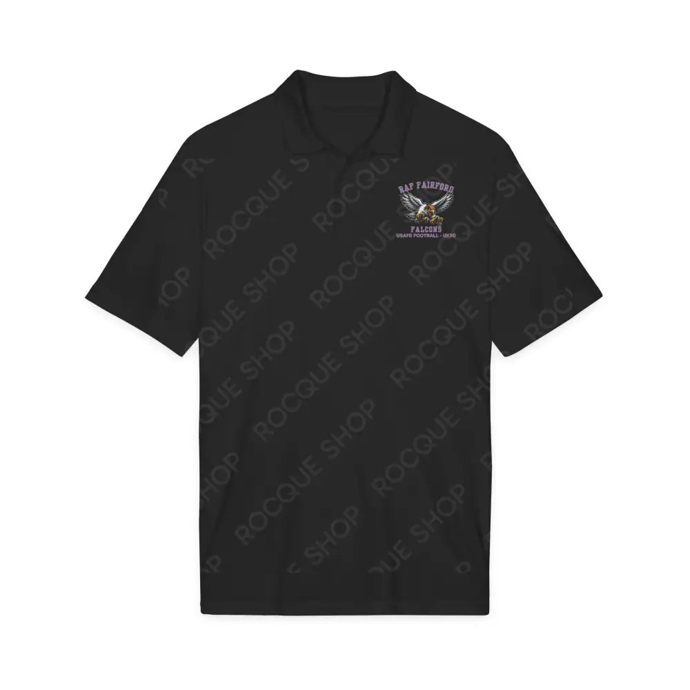 RAF Fairford Falcons BLUE Football Alumni Polo Shirt – Official Alumni Gear - XS / Black - T-Shirt