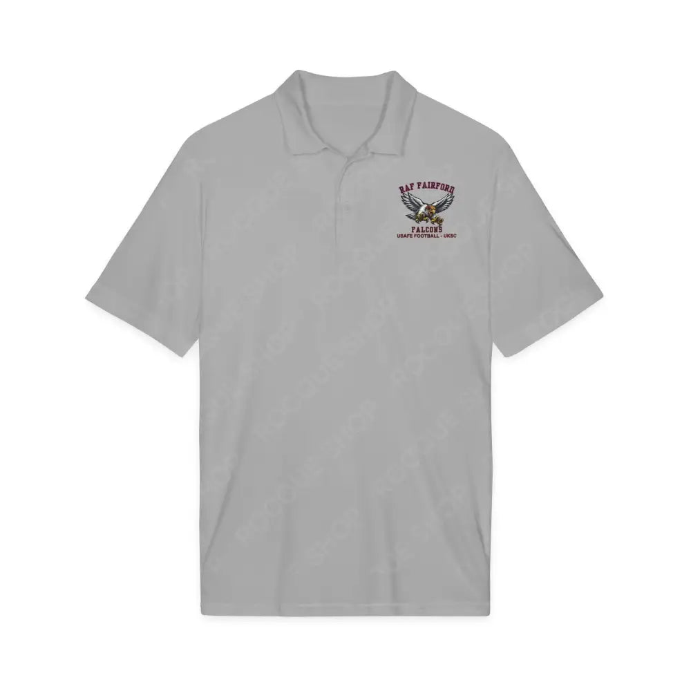 RAF Fairford Falcons BLUE Football Alumni Polo Shirt – Official Alumni Gear - XS / Silver - T-Shirt