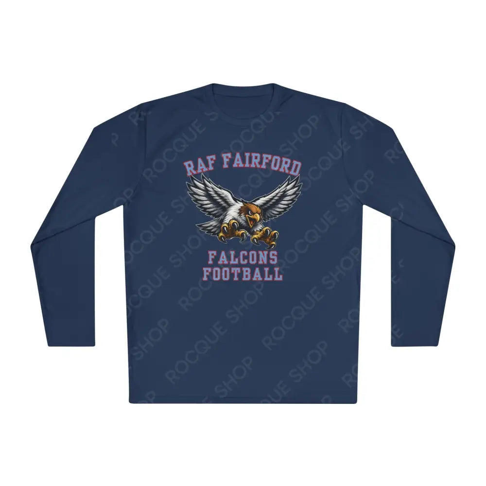 RAF Fairford Falcons Football Long Sleeve Tee - True Navy / XS - Long-sleeve