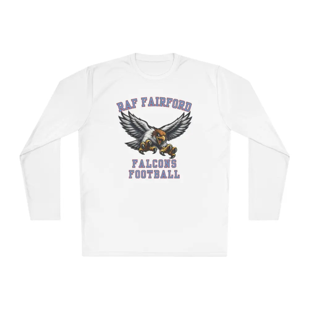 RAF Fairford Falcons Football Long Sleeve Tee - White / XS - Long-sleeve