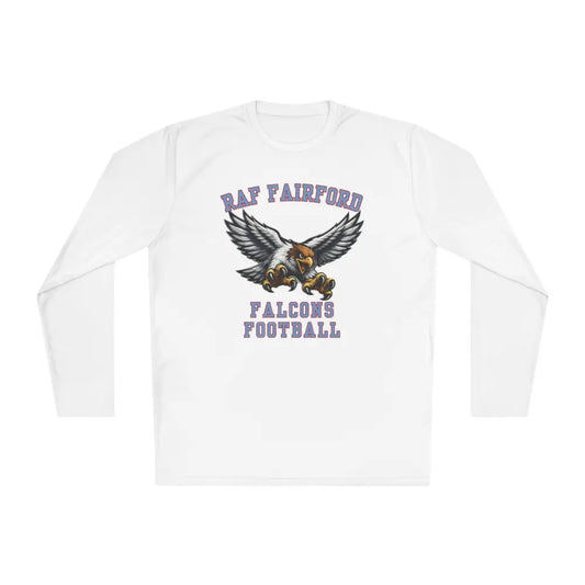 RAF Fairford Falcons Football Long Sleeve Tee - White / XS - Long-sleeve