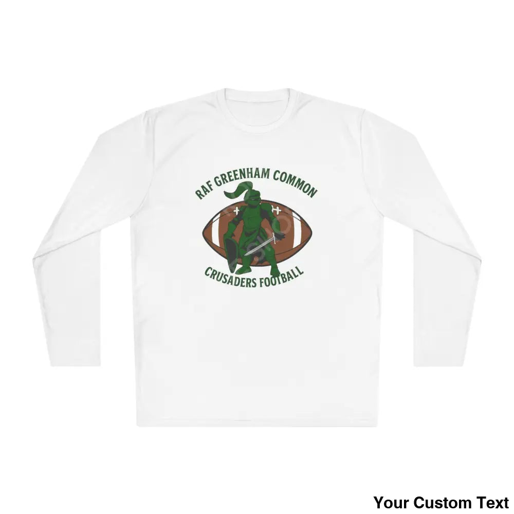 RAF Greenham Common Crusaders Football Long Sleeve Tee White / XS Long-sleeve