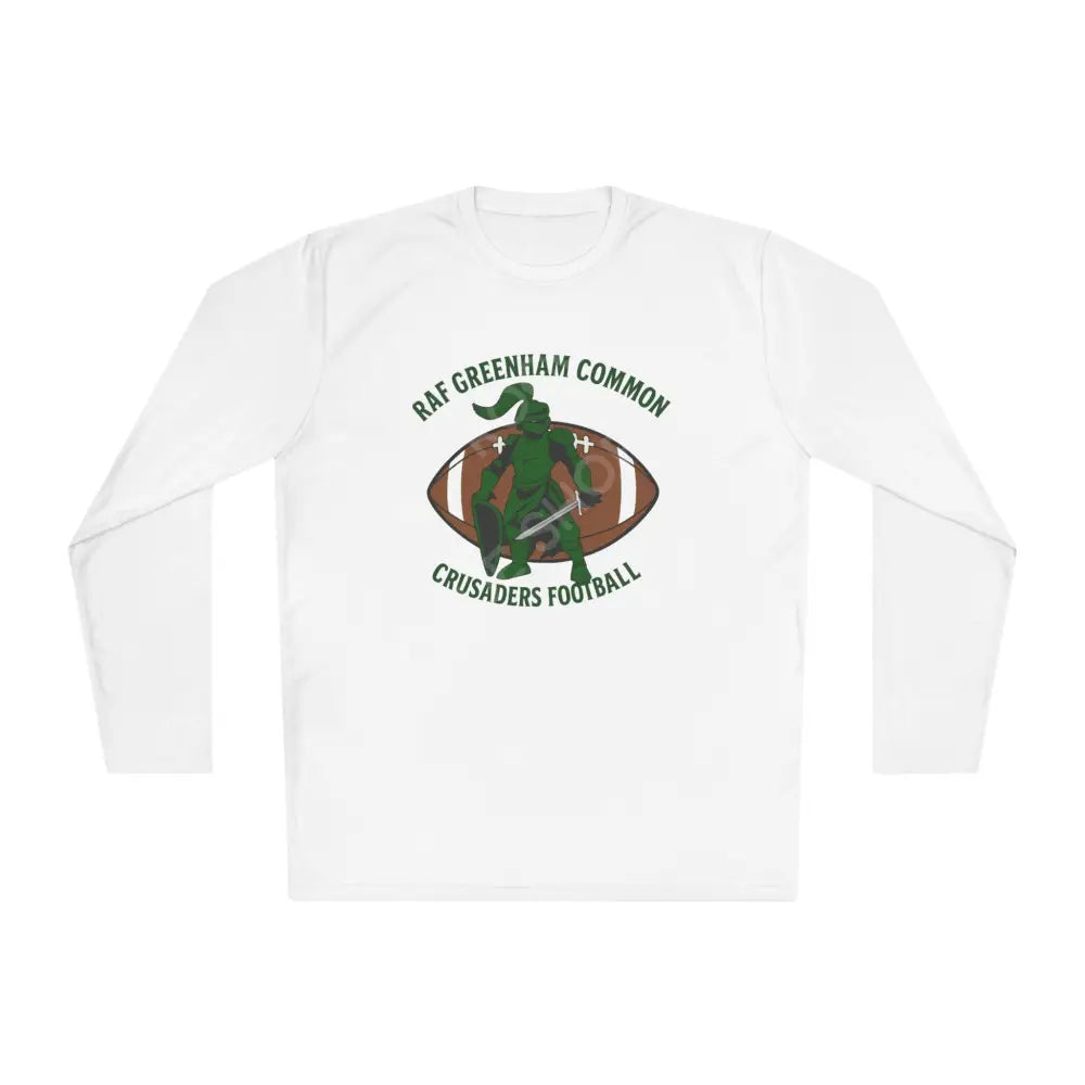 RAF Greenham Common Crusaders Football Long Sleeve Tee White / XS Long-sleeve