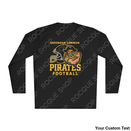RAF Greenham Common Pirates Football Long Sleeve Tee Black / XS Long-sleeve