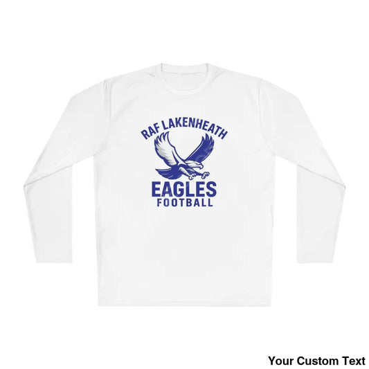 RAF Lakenheath Eagles Football Long Sleeve Tee (Eagle) White / XS Long-sleeve