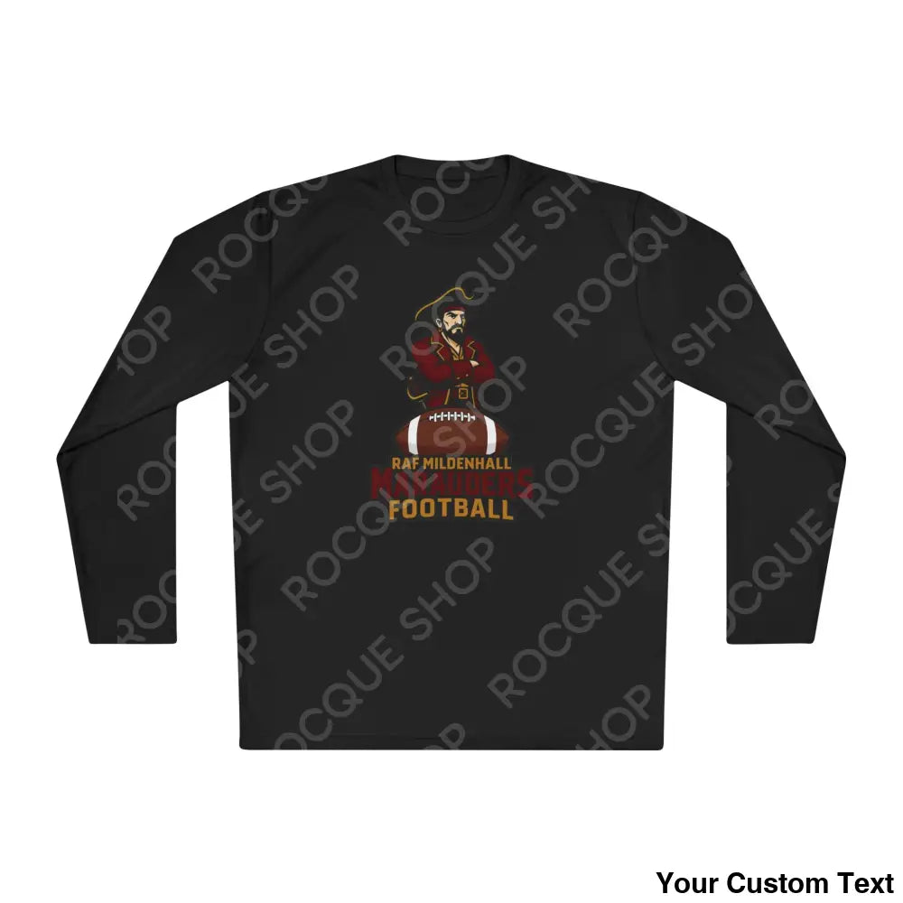 RAF Mildenhall Marauders Football Long Sleeve Tee Black / XS Long-sleeve