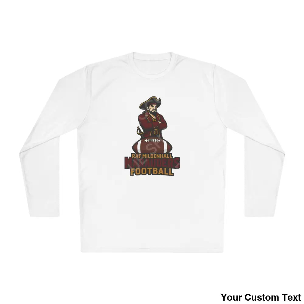 RAF Mildenhall Marauders Football Long Sleeve Tee White / XS Long-sleeve