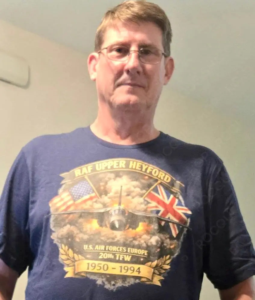 RAF Upper Heyford 1950–1994 Premium Heritage | USAFE 20th TFW F-111 Tee T-SHIRT