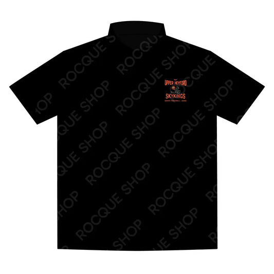 RAF Upper Heyford Skyking USAFE Football Alumni Black Polo Shirt – Official Alumni Gear XS / Black T-Shirt
