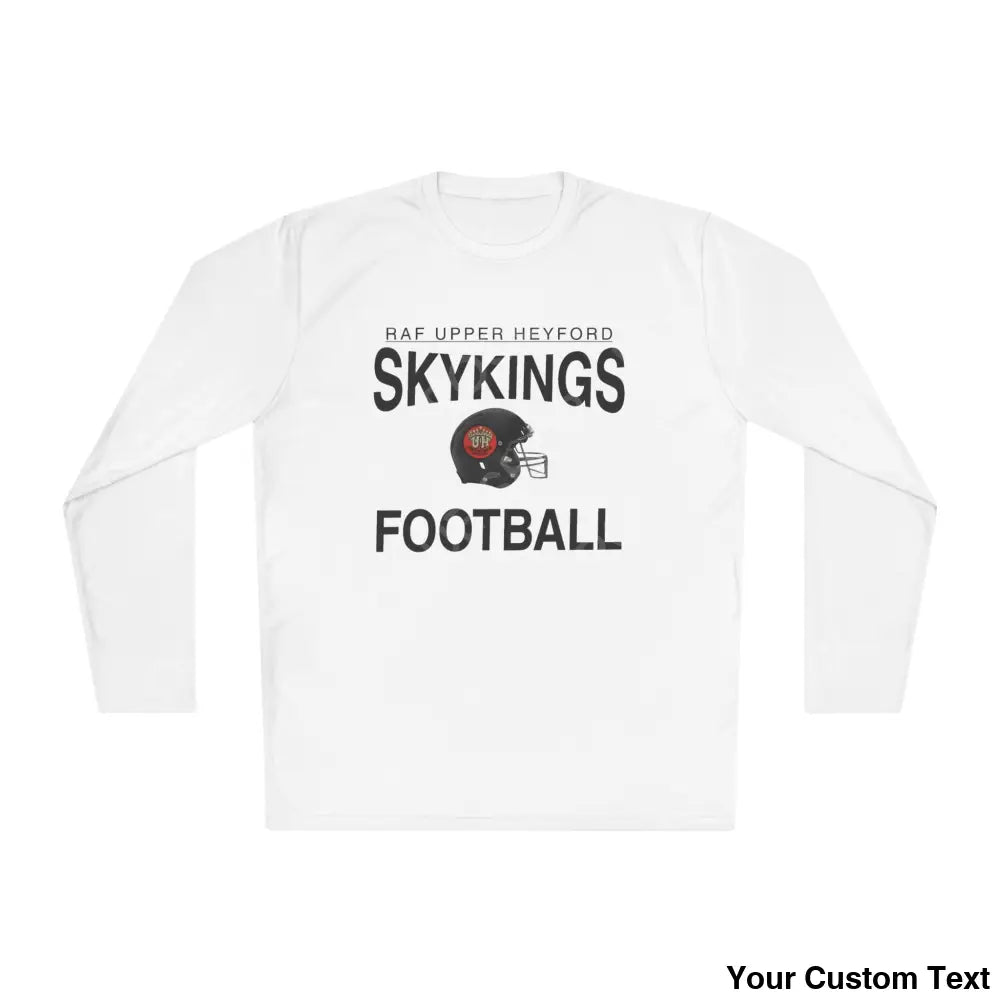 RAF Upper Heyford Skykings Long Sleeve Tee (Black helmet & letters) White / XS Long-sleeve