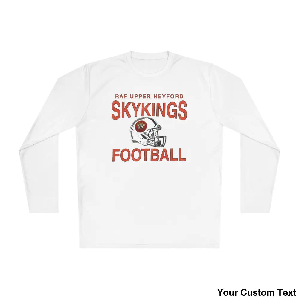 RAF Upper Heyford Skykings Long Sleeve Tee (Helmet color same as shirt) White / XS Long-sleeve