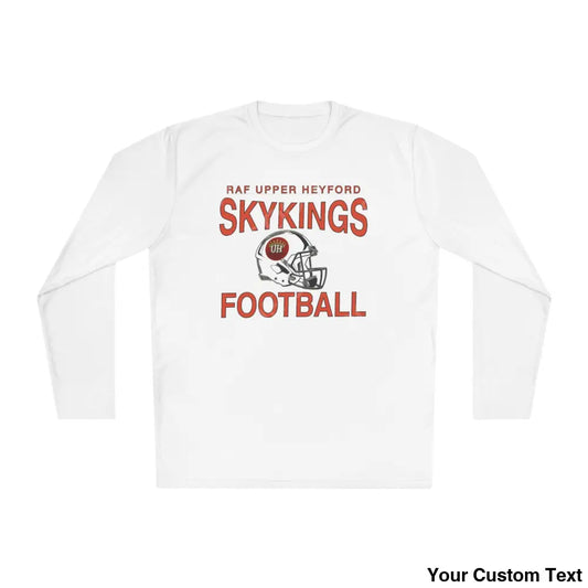 RAF Upper Heyford Skykings Long Sleeve Tee (Helmet color same as shirt) White / XS Long-sleeve