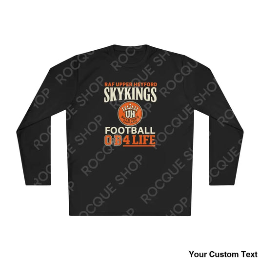 RAF Upper Heyford SkyKings O&B4LIFE Football Long Sleeve Game Day Tee Black / XS Long-sleeve