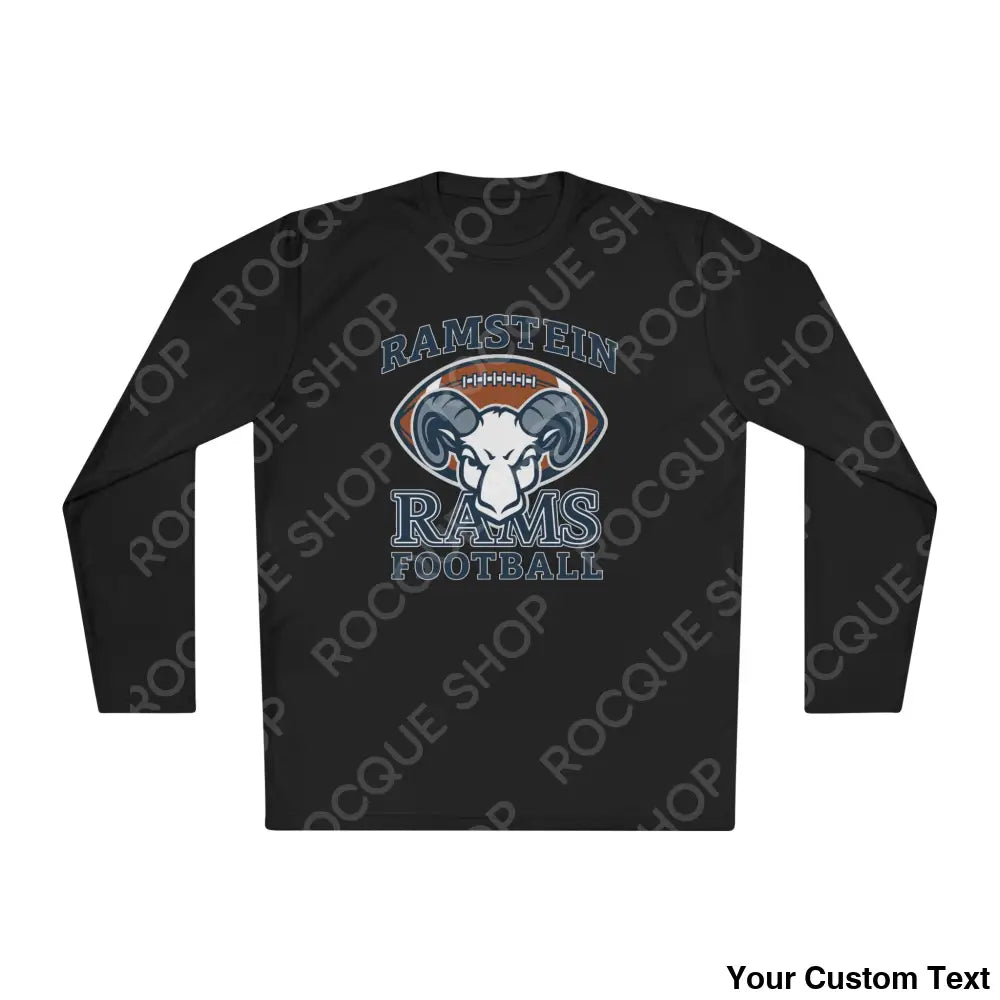 Ramstein Rams Football Long Sleeve Tee Black / XS Long-sleeve