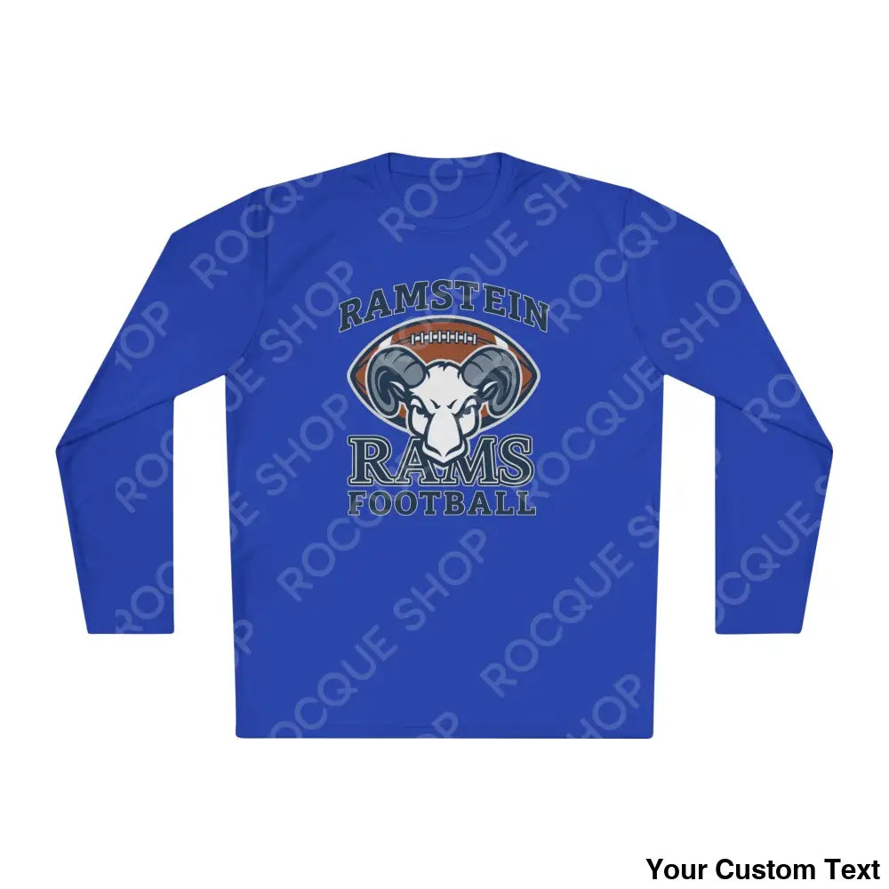 Ramstein Rams Football Long Sleeve Tee True Royal / XS Long-sleeve