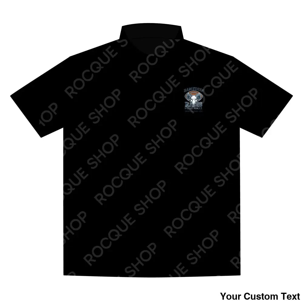 Ramstein Rams USAFE Football Alumni Polo Shirt – Official Alumni Gear XS / Black T-Shirt