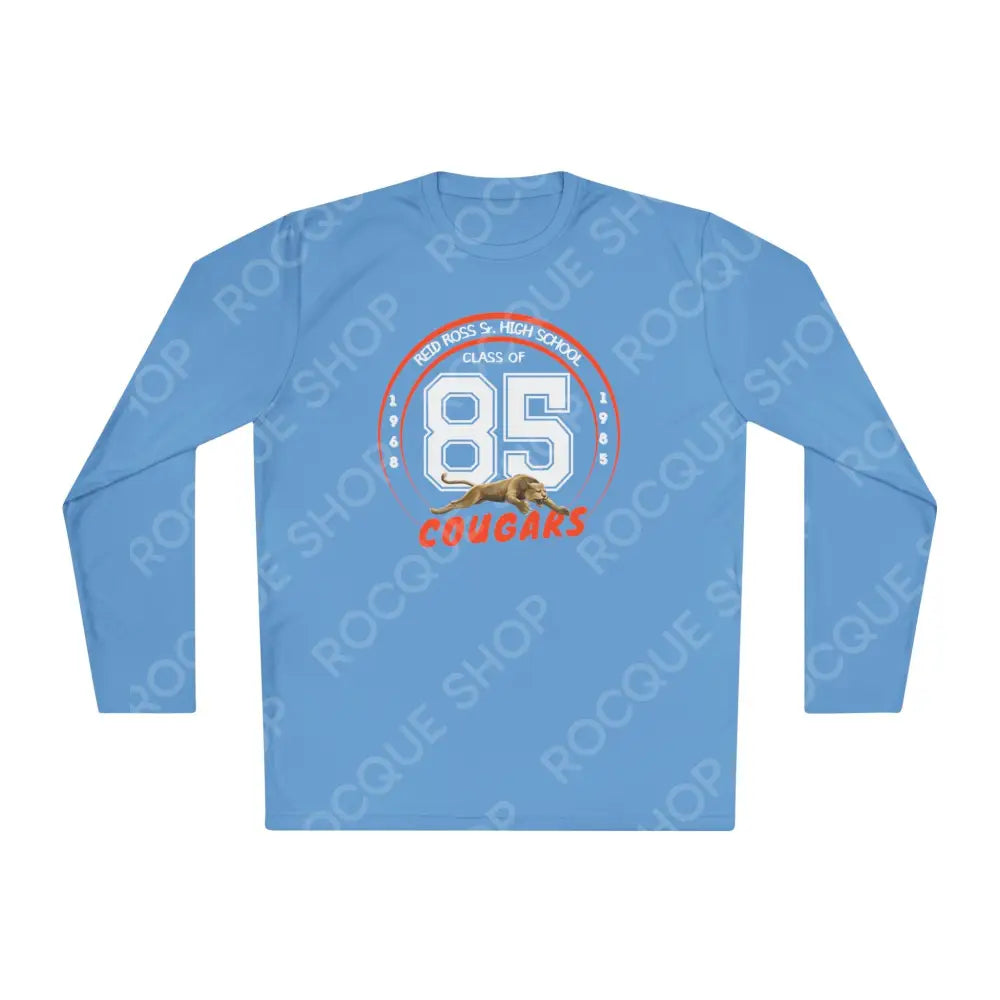 Reid Ross Class of 85 Cougars Alumni Long Sleeve Tee (Blue) Carolina Blue / XS Long-sleeve