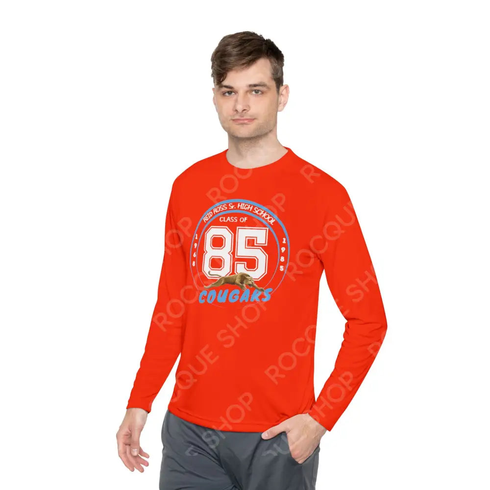 Retro High School Cougars Long Sleeve Tee Long-sleeve