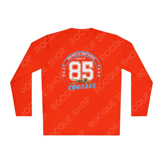 Retro High School Cougars Long Sleeve Tee Deep Orange / S Long-sleeve