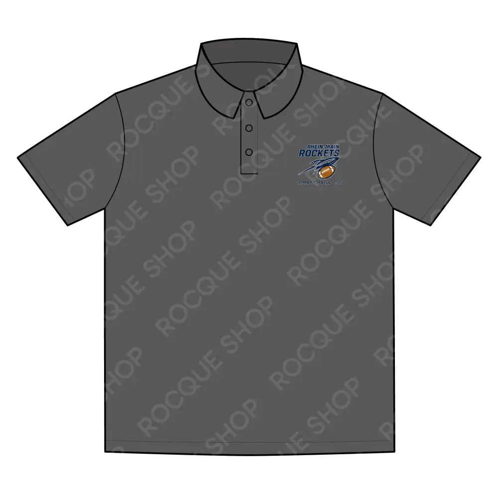 Rhein Main Rockets Football Alumni Polo Shirt – Official Alumni Gear S / Iron Grey T-Shirt