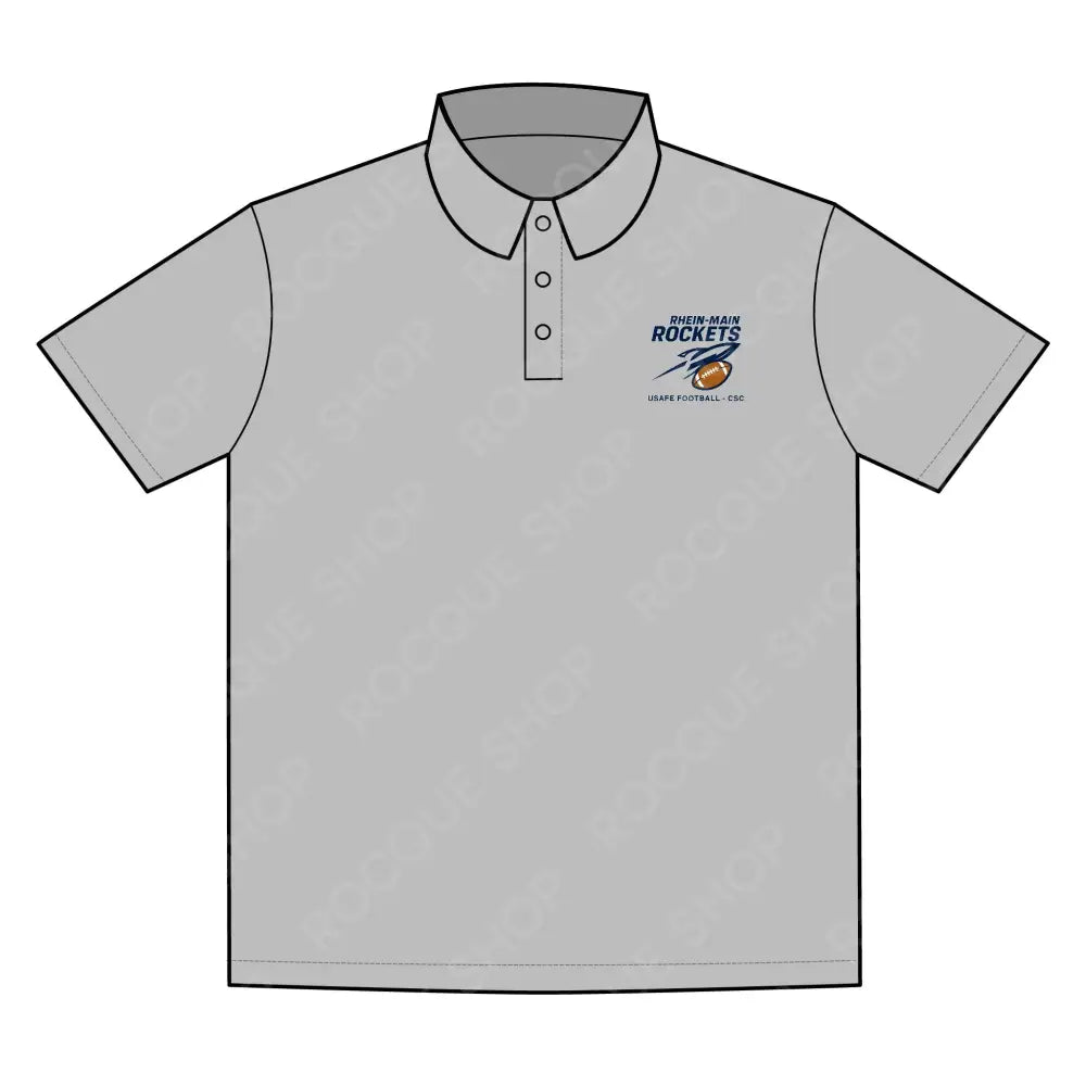 Rhein Main Rockets Football Alumni Polo Shirt – Official Alumni Gear XS / Silver T-Shirt