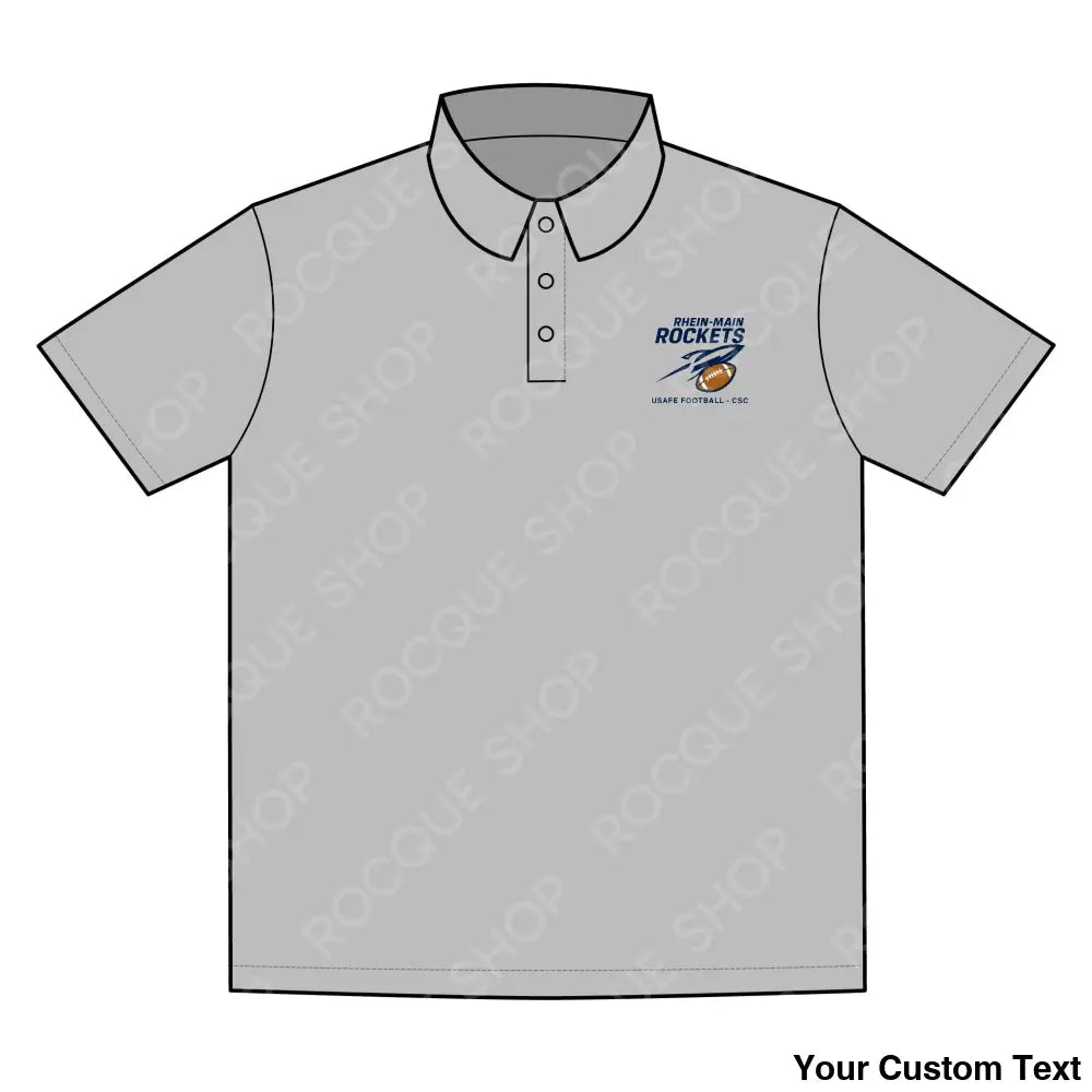 Rhein Main Rockets Football Alumni Polo Shirt – Official Alumni Gear XS / Silver T-Shirt