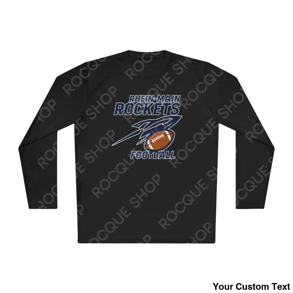 Rhein-Main Rockets Football Long Sleeve Tee Black / XS Long-sleeve