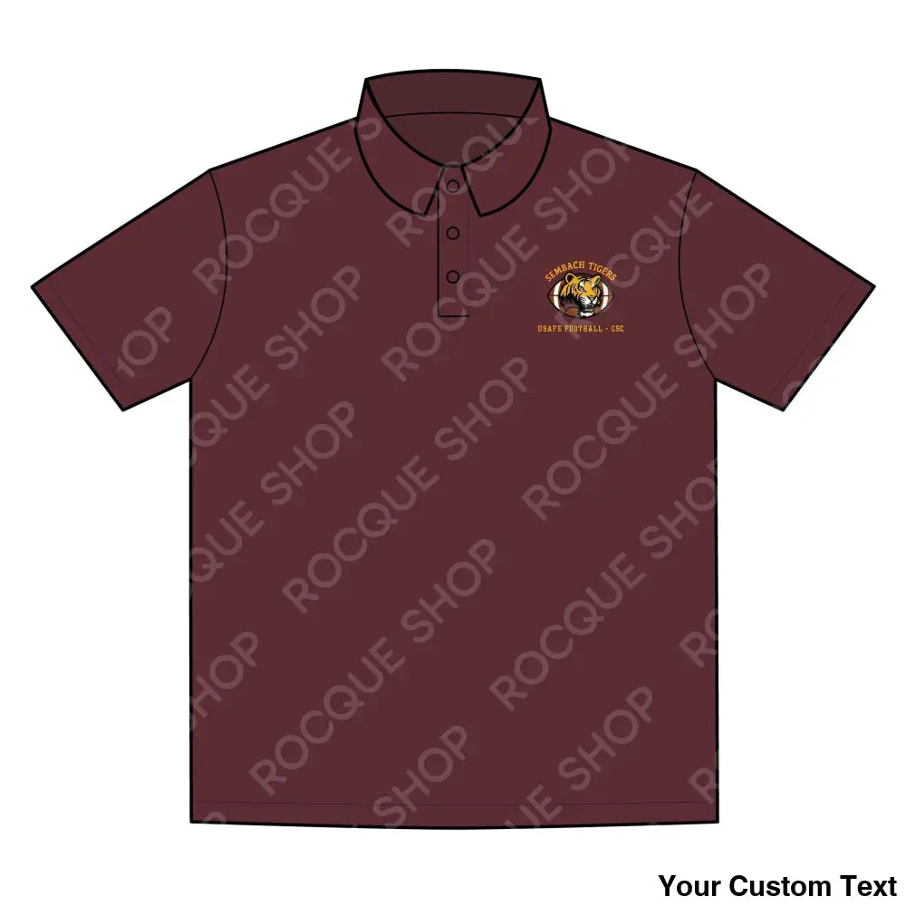Sembach Tigers Football Alumni Polo Shirt – Official Alumni Gear S / Maroon T-Shirt