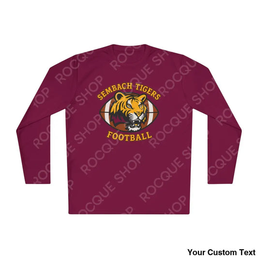 Sembach Tigers Football Long Sleeve Tee Maroon / XS Long-sleeve