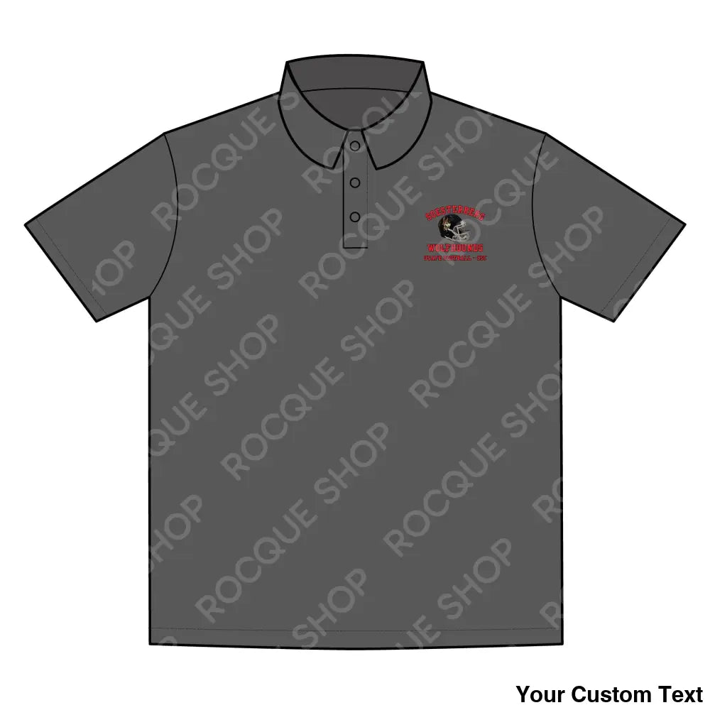 Soesterberg Wolfhounds Football Alumni Polo Shirt – Official Alumni Gear S / Iron Grey T-Shirt