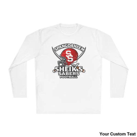 Spangdahlem Sheikhs/Sabers Football Long Sleeve Tee White / XS Long-sleeve