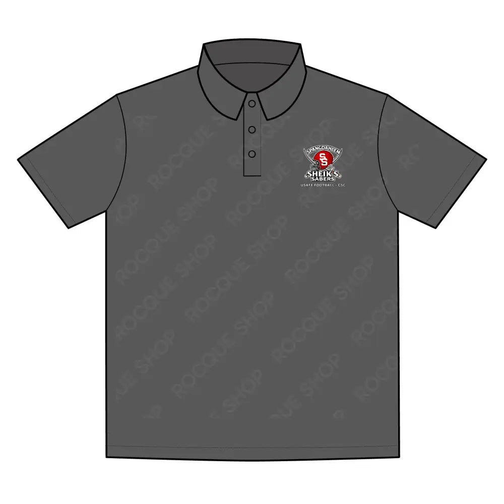 Spangdalem Sheikhs/Sabers Football Alumni Polo Shirt – Official Alumni Gear S / Iron Grey T-Shirt