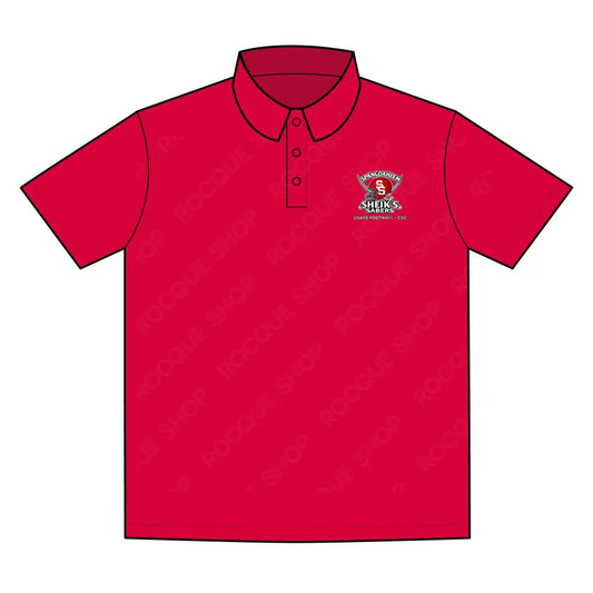 Spangdalem Sheikhs/Sabers Football Alumni Polo Shirt – Official Alumni Gear XS / True Red T-Shirt