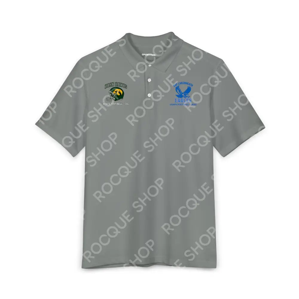 USAFE Dual Heritage Polo – Hahn Hawks & RAF Lakenheath Eagles Alumni Polo - XS / Grey Concrete - T-Shirt