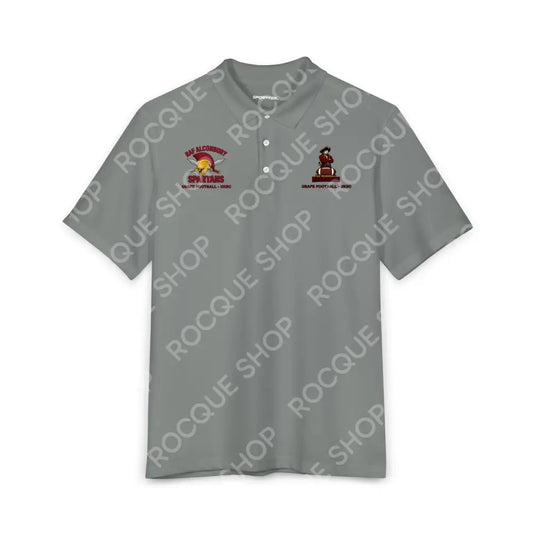 USAFE Dual Heritage Polo | RAF Alconbury Spartans x RAF Mildenhall Marauders - XS / Grey Concrete - T-Shirt