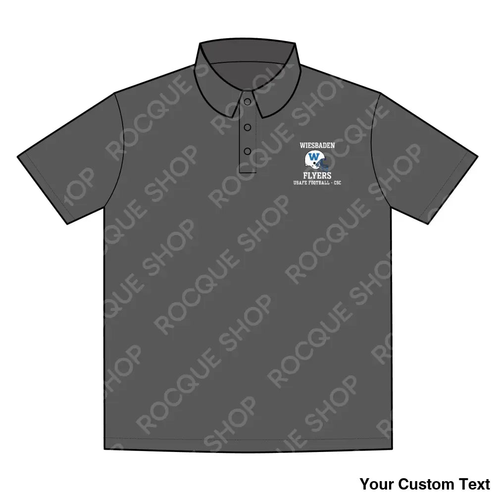 Wiesbaden Flyers Football Alumni Polo Shirt – Official Alumni Gear S / Iron Grey T-Shirt