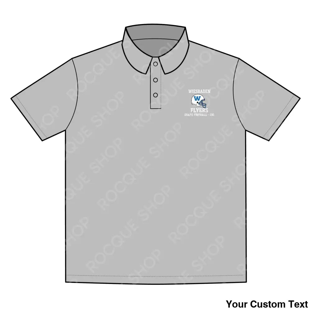 Wiesbaden Flyers Football Alumni Polo Shirt – Official Alumni Gear XS / Silver T-Shirt