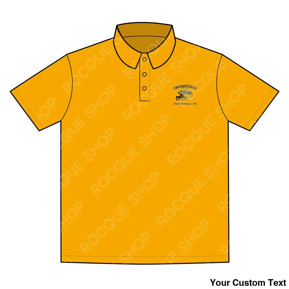 Zweibrucken Warriors Football Alumni Polo Shirt – Official Alumni Gear XS / Gold T-Shirt
