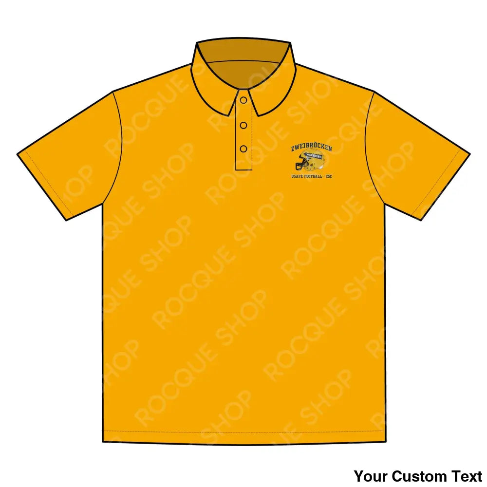 Zweibrucken Warriors Football Alumni Polo Shirt – Official Alumni Gear XS / Gold T-Shirt