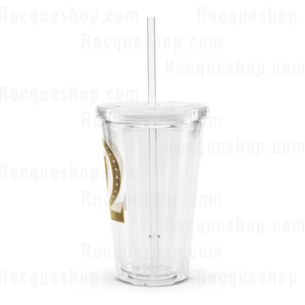 Alpha Delta Sigma Clear plastic tumbler - Image 8