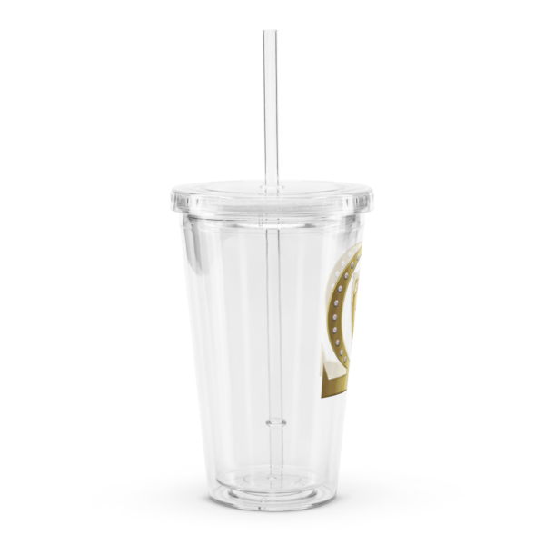 Alpha Delta Sigma Clear plastic tumbler - Image 3
