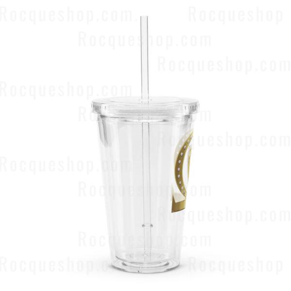 Alpha Delta Sigma Clear plastic tumbler - Image 7