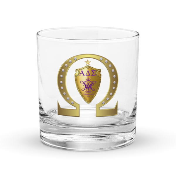 Alpha Delta Sigma Rocks glass
