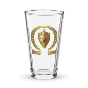 Alpha Delta Sigma Shaker pint glass