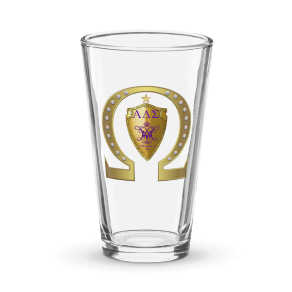 Alpha Delta Sigma Shaker pint glass
