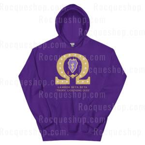 LBB Tropic Lightning Ques Purple Hoodie